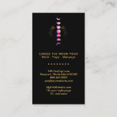 *~* Caress Moon Blue Pink Phases + Hands Star Visitekaartje (Achterkant)