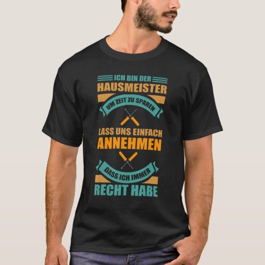 Caretaker Facility Manager  Ich bin der Janitories T-shirt (Voorkant)