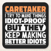 Caretaker Ik probeer dingen grappig te zeggen Kartonnen Onderzetters (Voorkant)