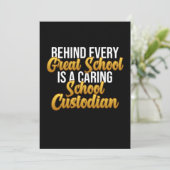 Caretaker Janitor Appreciati Bedankkaart (Staand voorkant)