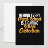 Caretaker Janitor Appreciati Bedankkaart (Voorkant / Achterkant)