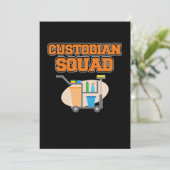 Caretaker Janitor Support G Bedankkaart (Staand voorkant)