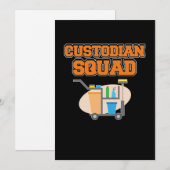 Caretaker Janitor Support G Bedankkaart (Voorkant / Achterkant)