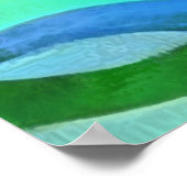 Caretta Caretta Turtle Cute and Colorful Art Poster (Hoek)