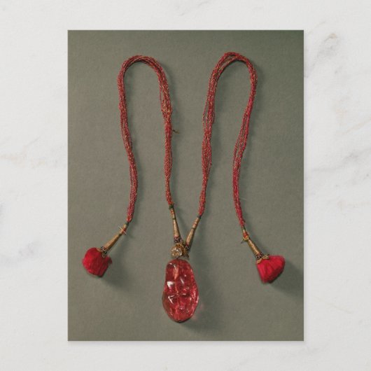Carew Spinel met twee diamanten Briefkaart (Voorkant)