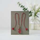 Carew Spinel met twee diamanten Briefkaart (Staand voorkant)