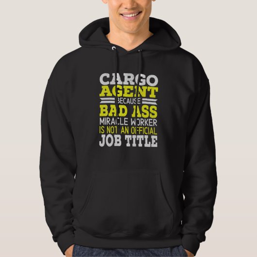 Cargo Agent Warehouse Worker Warehousing Job Posit Hoodie (Voorkant)