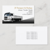 Cargo Truck Haulage Zwart Visitekaartje (Voorkant / Achterkant)