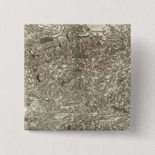 Carhaix, Brest Vierkante Button 5,1 Cm