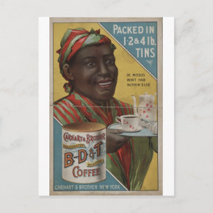 Carhart & Brother vierden gebrande koffie Briefkaart