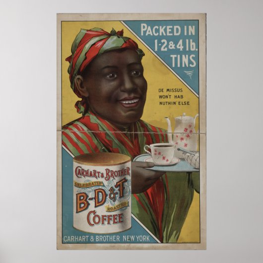 Carhart & Brother vierden gebrande koffie Poster (Voorkant)