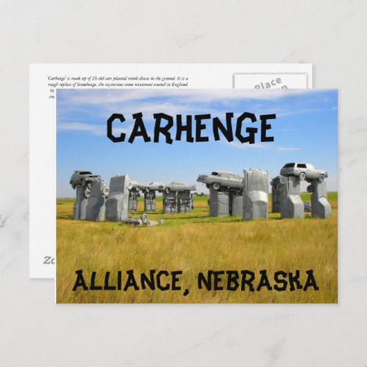 Carhenge Briefkaart (Voorkant / Achterkant)