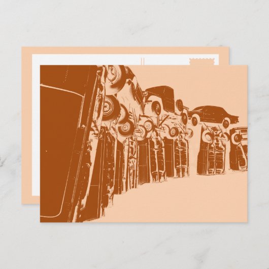 Carhenge in Alliance Nebraska Briefkaart (Voorkant / Achterkant)