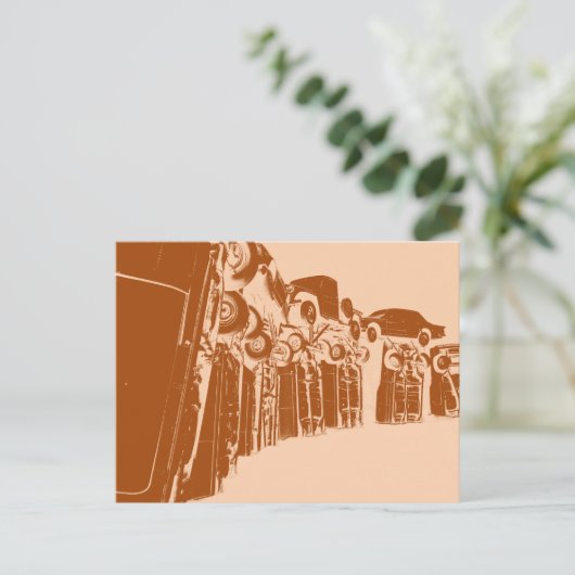 Carhenge in Alliance Nebraska Briefkaart (Staand voorkant)