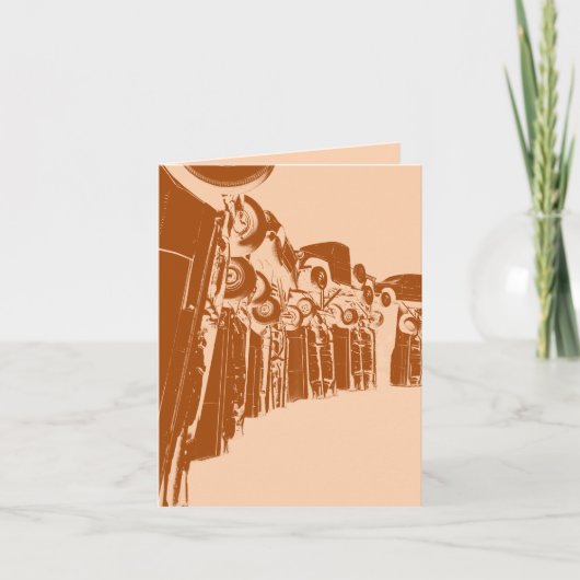 Carhenge in Alliance Nebraska Feestdagen Kaart (Voorkant)