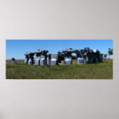 Carhenge, Nebraska Panoramic 1 Poster (Voorkant)
