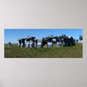 Carhenge, Nebraska Panoramic 1 Poster