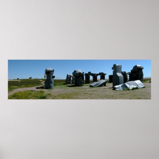 Carhenge, Nebraska Panoramic 2 Poster (Voorkant)