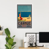 Carhué Argentinië Vintage Reisposter - Ingelijst Poster (Thuiskantoor)