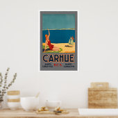 Carhué Argentinië Vintage Reisposter - Ingelijst Poster (Keuken)