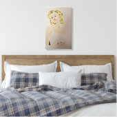 Cari Hand Painted by Mark Elsen Canvas Afdruk (Insitu (Slaapkamer))