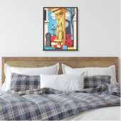 Cariatide | Jean Metzinger | Canvas Afdruk (Insitu (Slaapkamer))