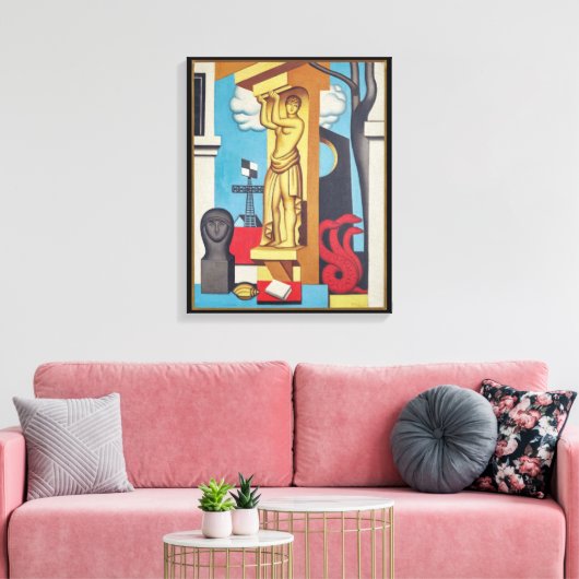 Cariatide | Jean Metzinger | Canvas Afdruk (Insitu (Woonkamer))