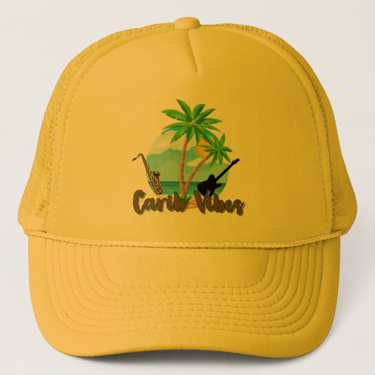 Carib-viben - Trucker Hat Trucker Pet (Voorkant)
