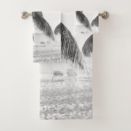 Caribbean Beach Bliss 10 #art #natuur Bad Handdoek (Insitu)