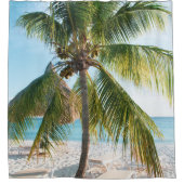 Caribbean Beach Bliss #1 #muur #kunst Douchegordijn (Voorkant)