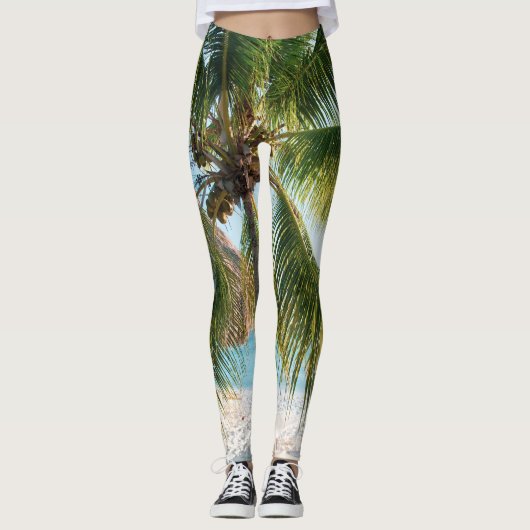 Caribbean Beach Bliss #1 #muur #kunst Leggings (Voorkant)