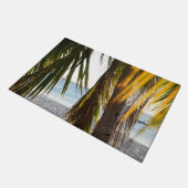 Caribbean Beach Bliss #2 #muur #kunst Deurmat (Schuin)
