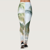 Caribbean Beach Bliss 7 #reizen #kunst Leggings (Achterkant)