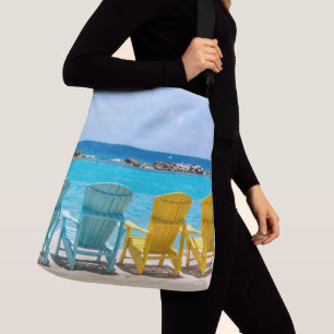 Caribbean Beach Chair Oasis #2 #caribbean #wall Crossbody Tas