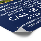 Caribbean Beach, reisbureau Adverteren Poster (Hoek)