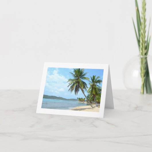 Caribbean Beach wenskaart Kaart (Voorkant)