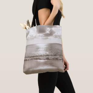 Caribbean Beach Zen Oasis #2 #oceaan #muur #kunst Tote Bag