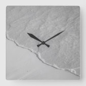 Caribbean Beach Zen Oasis #3 #oceaan #muur #kunst Vierkante Klok (Voorkant)