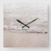 Caribbean Beach Zen Oasis #4 #oceaan #muur #kunst Vierkante Klok (Voorkant)