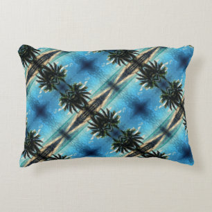 Caribbean Blue Digital Art tegelpatroon Accent Kussen