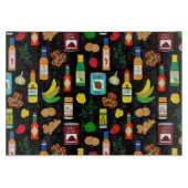 Caribbean Chef Jamaicaanse gerechten Patroon Snijplank (Voorkant)