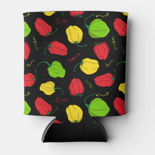 Caribbean Chef Scotch Bonnet Chili Peppers Bier Blikjeskoeler (Voorkant)