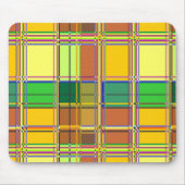 Caribbean Colorful Fabric Madras Tartan Muismat (Voorkant)