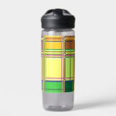 Caribbean Colorful Fabric Madras Tartan Waterfles (Voorkant)