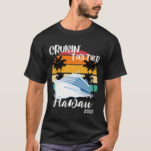 Caribbean Cruise 2023 Familie Vrienden Groepsreize T-shirt (Voorkant)