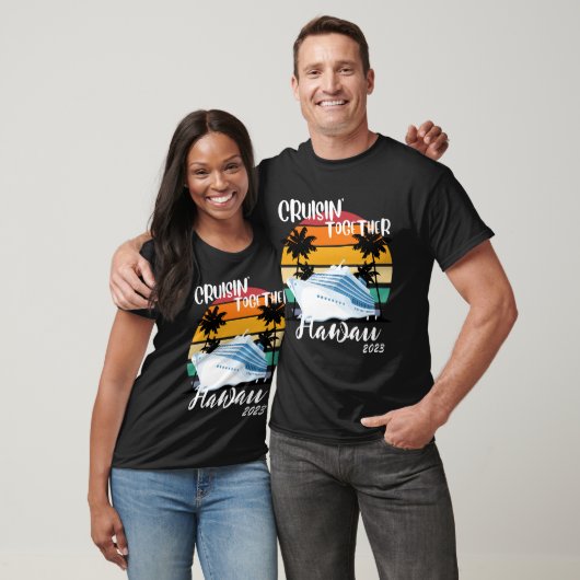 Caribbean Cruise 2023 Familie Vrienden Groepsreize T-shirt (Unisex)