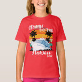 Caribbean Cruise 2023 Familie Vrienden Groepsreize T-shirt (Voorkant)