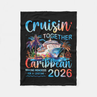 Caribbean Cruise 2026 Family Vacation Cruisin’ Tog Fleece Deken
