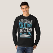 Caribbean Cruise Besties Matching Cruise Ship Vaca T-shirt (Voorkant volledig)
