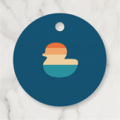 Caribbean Cruise Duck Bedankjes Labels (Achterkant)